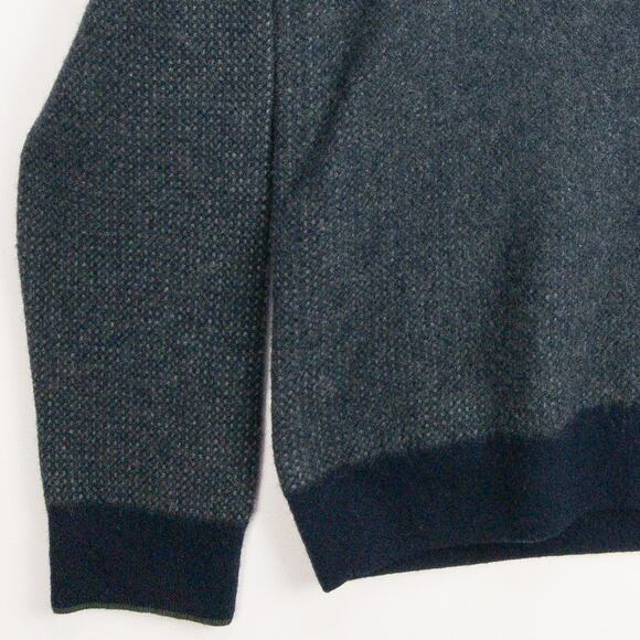 Men’s Wool Henley Sweater LT Blue Stretch Soft Casual Layering | Jos. A. Bank - Picture 5 of 9